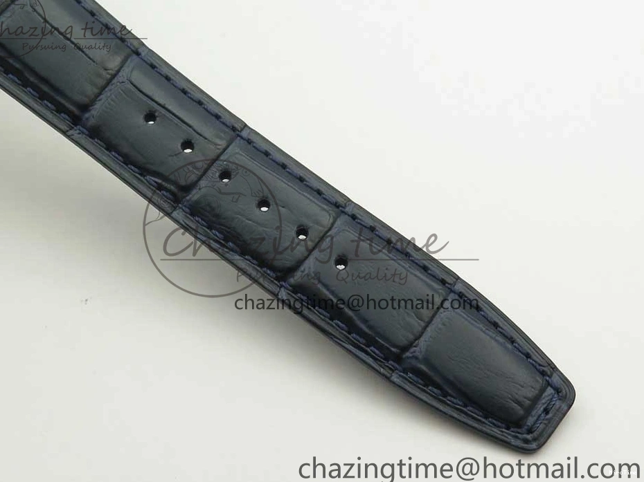 MIROTIME 1219 Affordable Portuguese Real PR Real Annual Calendar IW5035 ZF 1:1 Best Edition White Dial Blue Markers on Blue Leather Strap A 7143